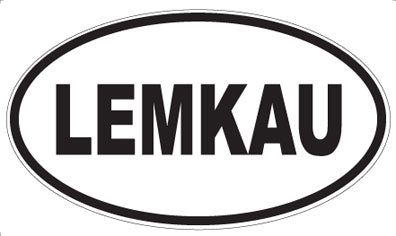 LEMKAU - Oval Sticker