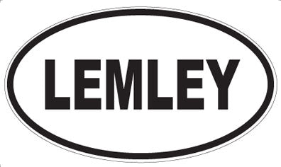 LEMLEY - Oval Sticker