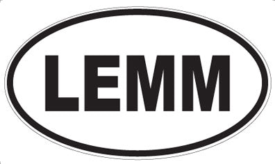 LEMM - Oval Sticker