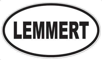 LEMMERT - Oval Sticker