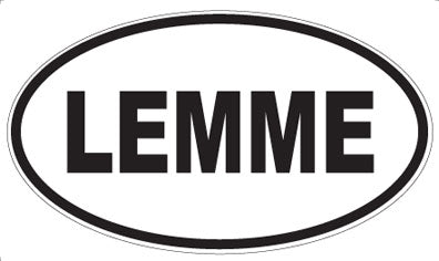 LEMME - Oval Magnet
