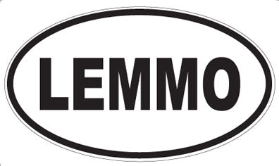 LEMMO - Oval Sticker