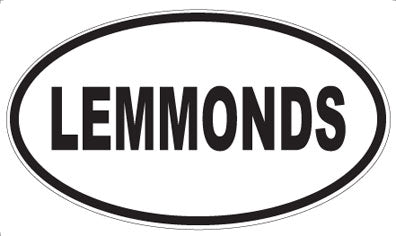 LEMMONDS - Oval Sticker