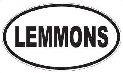 LEMMONS - Oval Sticker