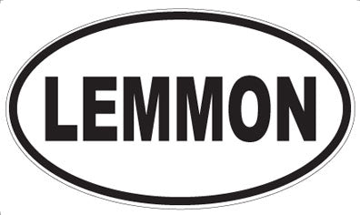 LEMMON - Oval Magnet