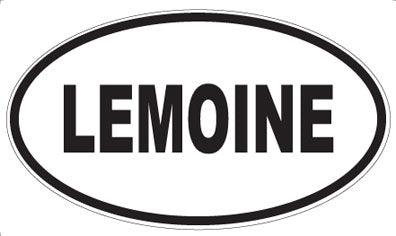 LEMOINE - Oval Sticker