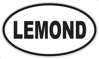 LEMOND - Oval Sticker