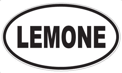 LEMONE - Oval Magnet