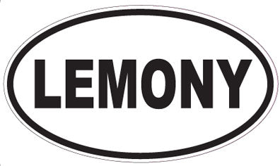 LEMONY - Oval Sticker