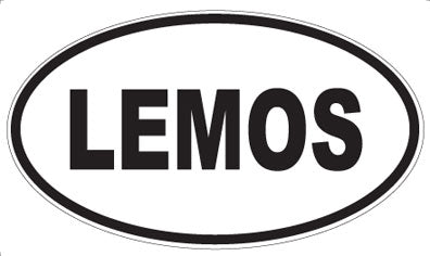 LEMOS - Oval Sticker