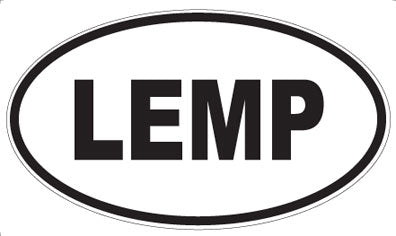 LEMP - Oval Sticker