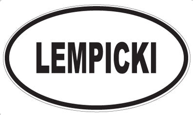 LEMPICKI - Oval Sticker