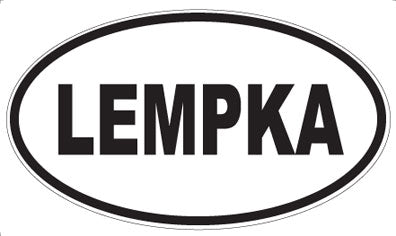LEMPKA - Oval Sticker
