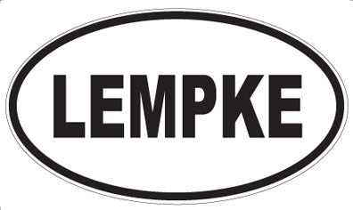 LEMPKE - Oval Magnet