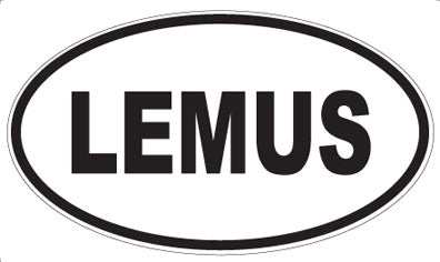 LEMUS - Oval Sticker