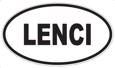 LENCI - Oval Sticker