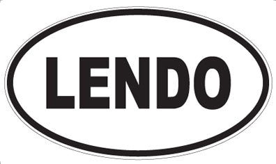 LENDO - Oval Sticker