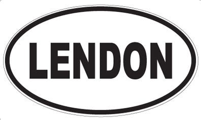 LENDON - Oval Magnet