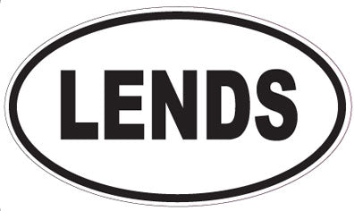 LENDS - Oval Magnet