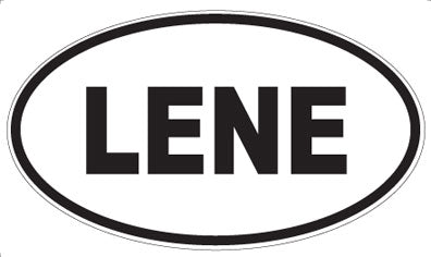 LENE - Oval Sticker
