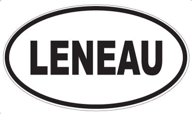 LENEAU - Oval Sticker