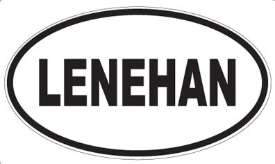LENEHAN - Oval Sticker