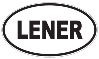 LENER - Oval Magnet