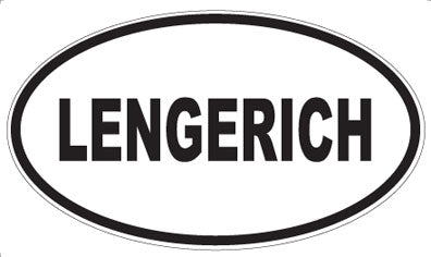 LENGERICH - Oval Sticker