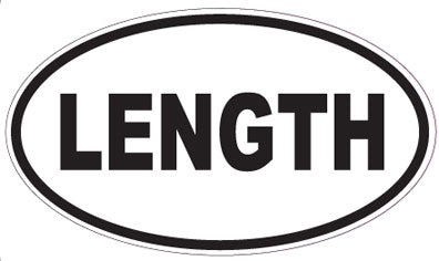 LENGTH - Oval Sticker