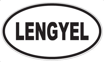 LENGYEL - Oval Sticker