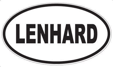 LENHARD - Oval Sticker