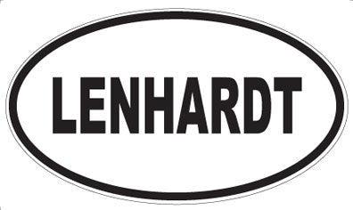 LENHARDT - Oval Sticker