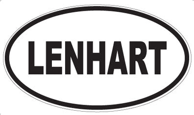 LENHART - Oval Sticker