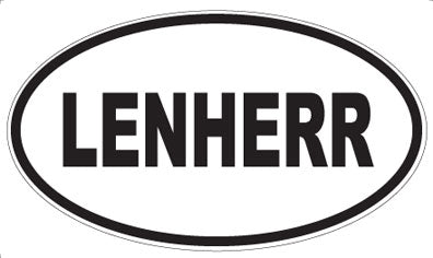 LENHERR - Oval Sticker
