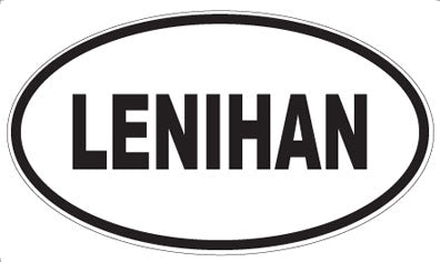 LENIHAN - Oval Magnet