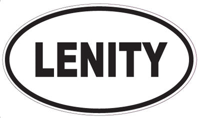 LENITY - Oval Sticker