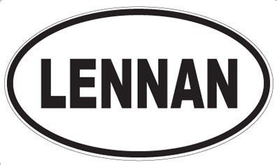 LENNAN - Oval Magnet