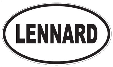 LENNARD - Oval Sticker