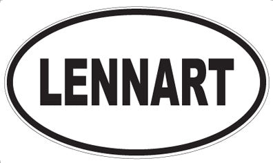 LENNART - Oval Sticker