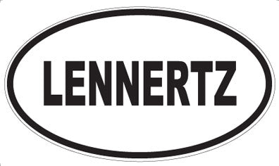 LENNERTZ - Oval Sticker