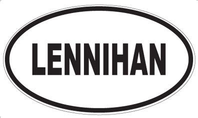 LENNIHAN - Oval Sticker