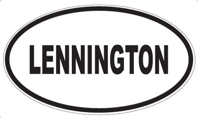 LENNINGTON - Oval Sticker