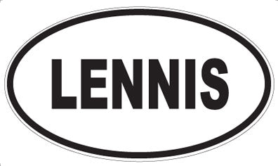 LENNIS - Oval Magnet