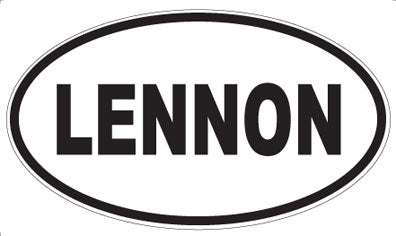 LENNON - Oval Sticker