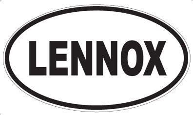 LENNOX - Oval Magnet