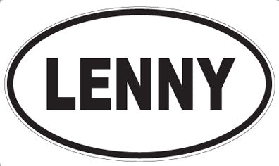 LENNY - Oval Magnet