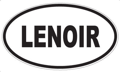 LENOIR - Oval Sticker