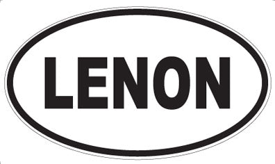 LENON - Oval Sticker