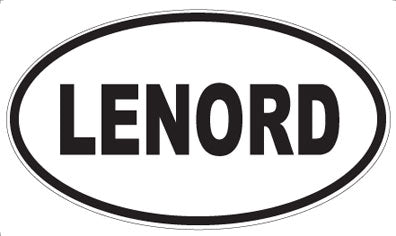 LENORD - Oval Sticker