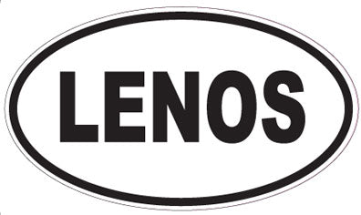 LENOS - Oval Sticker